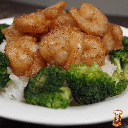 Appetizer - Fried shrimp recipe with flour and cornstarch