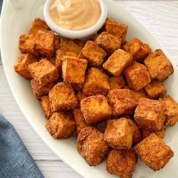 How to air fry tofu without oil recipes - Main course